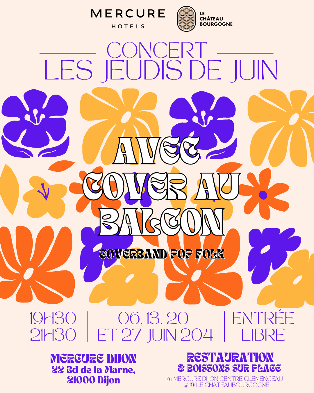 Concert juin dijon 